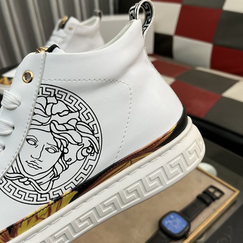 Replica Versace High Tops Shoes For Men #1266260 $76.00 USD for Wholesale