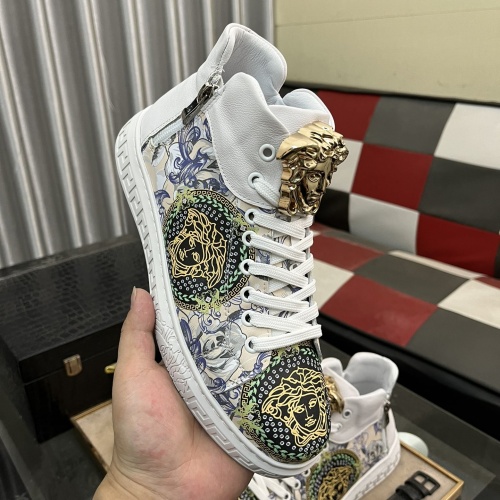 Replica Versace High Tops Shoes For Men #1266263 $76.00 USD for Wholesale