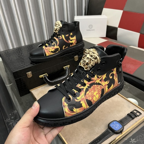 Replica Versace High Tops Shoes For Men #1266264, $76.00 USD, [ITEM#1266264], Replica Versace High Tops Shoes outlet from China