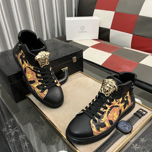 Replica Versace High Tops Shoes For Men #1266264 $76.00 USD for Wholesale