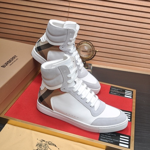 Replica Burberry High Tops Shoes For Men #1266346 $98.00 USD for Wholesale