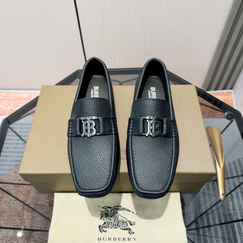 Replica Burberry Leather Shoes For Men #1266397 $98.00 USD for Wholesale