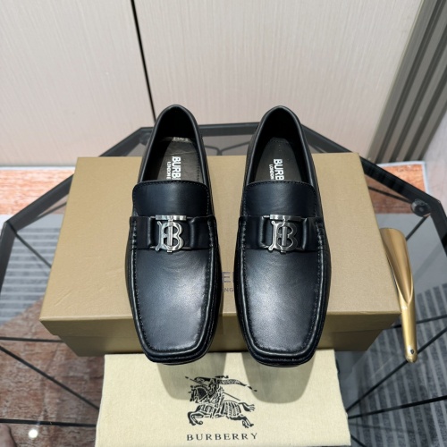 Replica Burberry Leather Shoes For Men #1266398 $98.00 USD for Wholesale