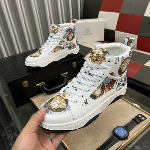 Replica Versace High Tops Shoes For Men #1266548, $80.00 USD, [ITEM#1266548], Replica Versace High Tops Shoes outlet from China