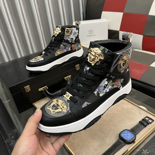 Replica Versace High Tops Shoes For Men #1266549, $80.00 USD, [ITEM#1266549], Replica Versace High Tops Shoes outlet from China