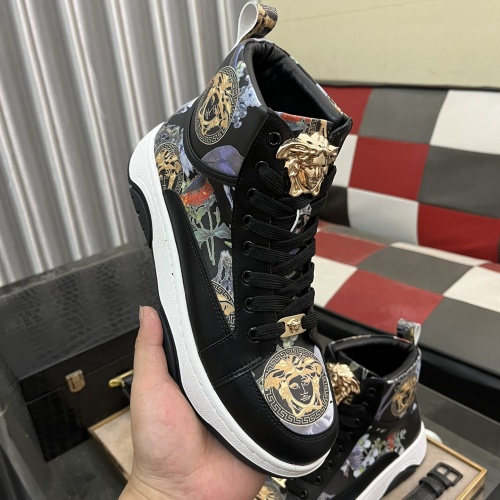 Replica Versace High Tops Shoes For Men #1266549 $80.00 USD for Wholesale