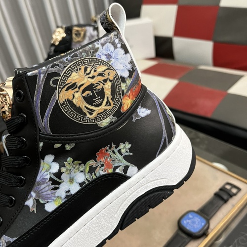 Replica Versace High Tops Shoes For Men #1266549 $80.00 USD for Wholesale