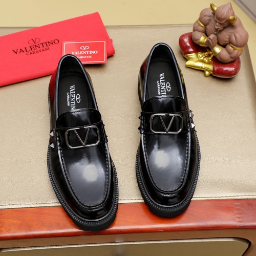 Replica Valentino Leather Shoes For Men #1266605, $98.00 USD, [ITEM#1266605], Replica Valentino Leather Shoes outlet from China