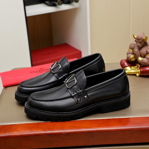 Replica Valentino Leather Shoes For Men #1266606 $98.00 USD for Wholesale