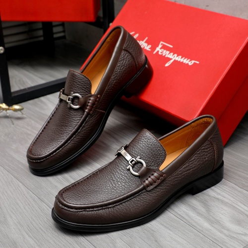 Replica Salvatore Ferragamo Leather Shoes For Men #1266629, $85.00 USD, [ITEM#1266629], Replica Salvatore Ferragamo Leather Shoes outlet from China