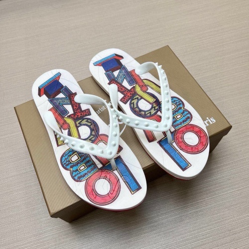 Replica Christian Louboutin CL Slippers For Men #1266696, $45.00 USD, [ITEM#1266696], Replica Christian Louboutin CL Slippers outlet from China