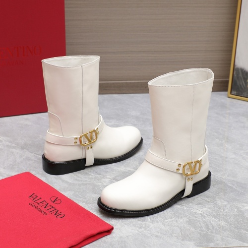 Replica Valentino Boots For Women #1266789 $150.00 USD for Wholesale