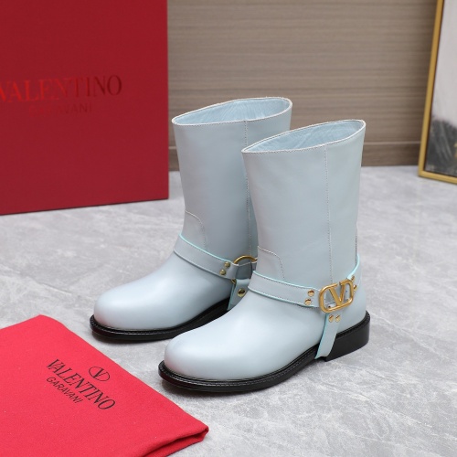 Replica Valentino Boots For Women #1266791 $150.00 USD for Wholesale