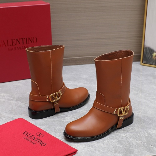 Replica Valentino Boots For Women #1266792 $150.00 USD for Wholesale