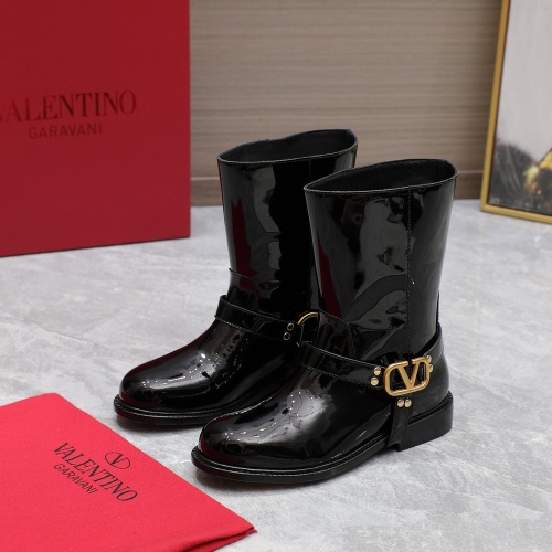 Replica Valentino Boots For Women #1266797 $150.00 USD for Wholesale