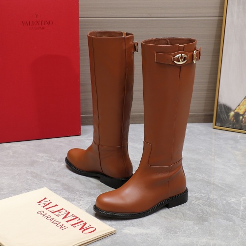 Replica Valentino Boots For Women #1266802 $185.00 USD for Wholesale