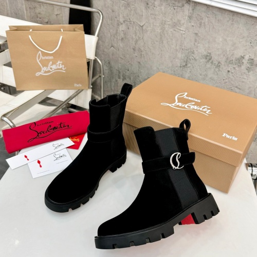 Replica Christian Louboutin Boots For Women #1267052, $112.00 USD, [ITEM#1267052], Replica Christian Louboutin Boots outlet from China