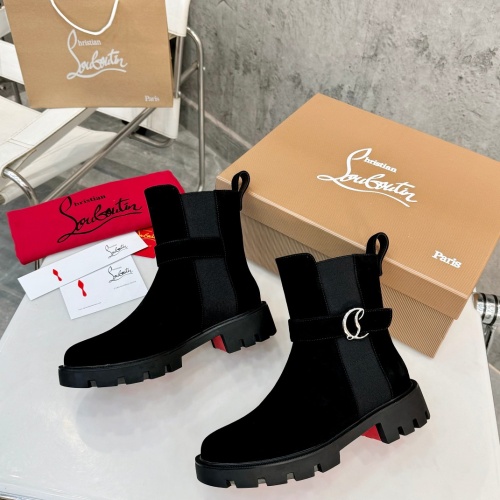 Replica Christian Louboutin Boots For Women #1267052 $112.00 USD for Wholesale