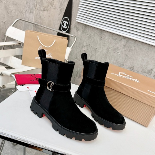 Replica Christian Louboutin Boots For Women #1267052 $112.00 USD for Wholesale