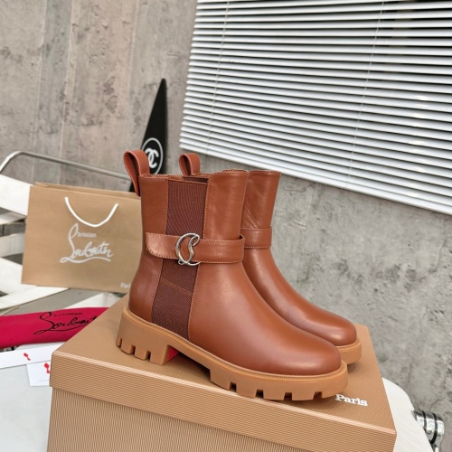 Replica Christian Louboutin Boots For Women #1267055 $112.00 USD for Wholesale