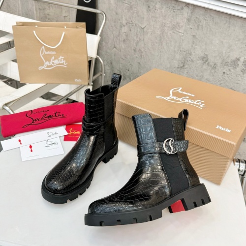 Replica Christian Louboutin Boots For Women #1267058, $112.00 USD, [ITEM#1267058], Replica Christian Louboutin Boots outlet from China