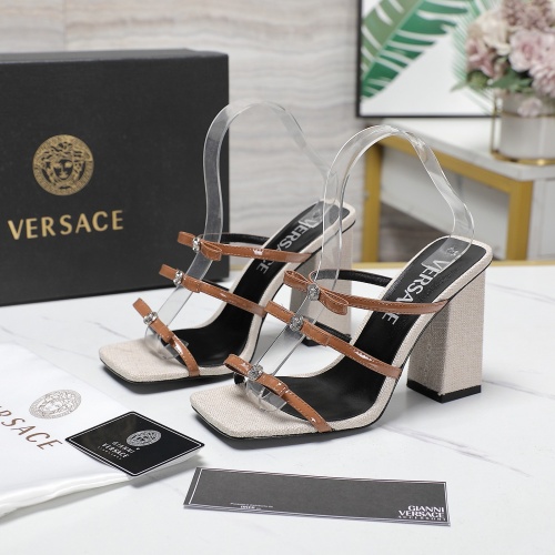 Replica Versace Sandal For Women #1267109, $112.00 USD, [ITEM#1267109], Replica Versace Sandal outlet from China