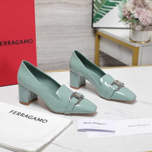 Replica Salvatore Ferragamo High-Heeled Shoes For Women #1267139 $108.00 USD for Wholesale