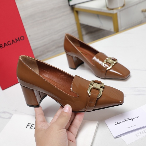 Replica Salvatore Ferragamo High-Heeled Shoes For Women #1267141 $108.00 USD for Wholesale