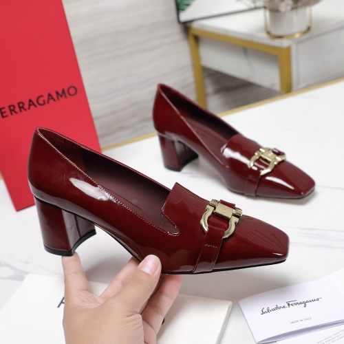 Replica Salvatore Ferragamo High-Heeled Shoes For Women #1267142 $108.00 USD for Wholesale