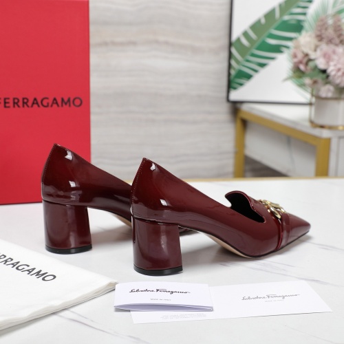 Replica Salvatore Ferragamo High-Heeled Shoes For Women #1267142 $108.00 USD for Wholesale