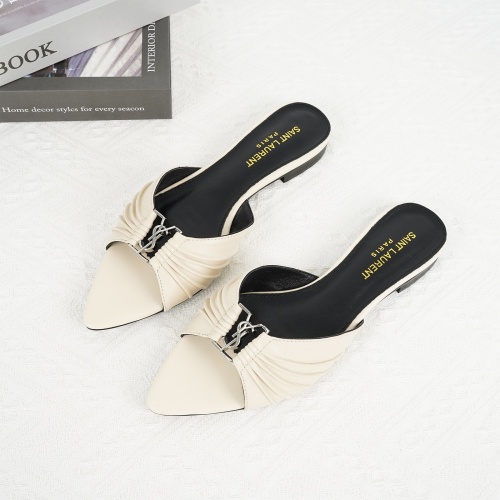 Replica Yves Saint Laurent YSL Slippers For Women #1267168, $85.00 USD, [ITEM#1267168], Replica Yves Saint Laurent YSL Slippers outlet from China