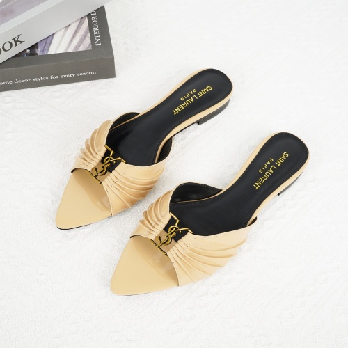 Replica Yves Saint Laurent YSL Slippers For Women #1267169, $85.00 USD, [ITEM#1267169], Replica Yves Saint Laurent YSL Slippers outlet from China