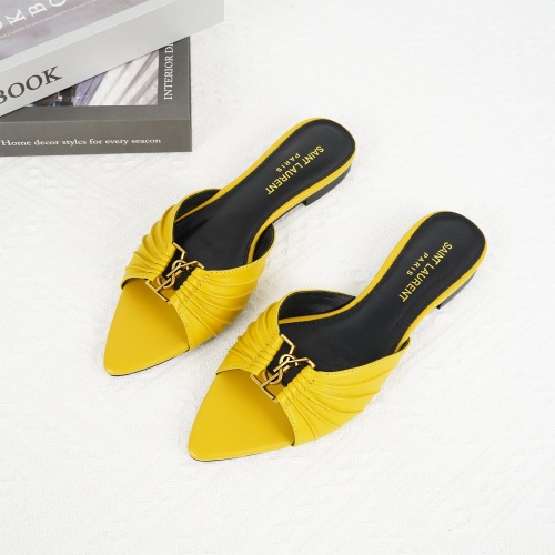 Replica Yves Saint Laurent YSL Slippers For Women #1267171, $85.00 USD, [ITEM#1267171], Replica Yves Saint Laurent YSL Slippers outlet from China