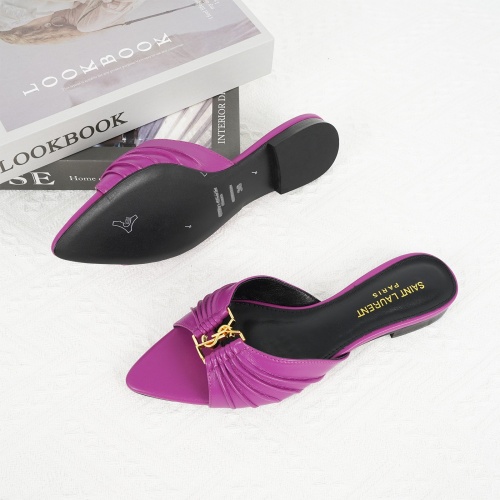 Replica Yves Saint Laurent YSL Slippers For Women #1267173 $85.00 USD for Wholesale