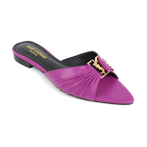 Replica Yves Saint Laurent YSL Slippers For Women #1267173 $85.00 USD for Wholesale