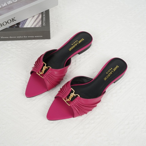 Replica Yves Saint Laurent YSL Slippers For Women #1267177, $85.00 USD, [ITEM#1267177], Replica Yves Saint Laurent YSL Slippers outlet from China