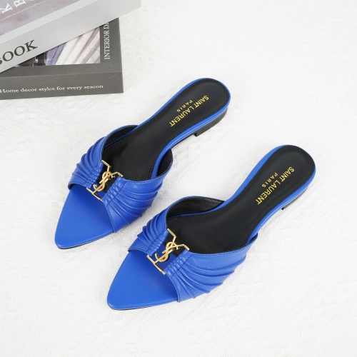 Replica Yves Saint Laurent YSL Slippers For Women #1267178, $85.00 USD, [ITEM#1267178], Replica Yves Saint Laurent YSL Slippers outlet from China