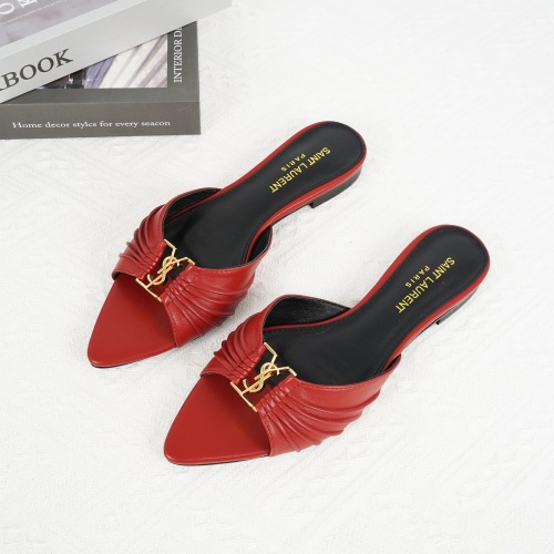 Replica Yves Saint Laurent YSL Slippers For Women #1267179, $85.00 USD, [ITEM#1267179], Replica Yves Saint Laurent YSL Slippers outlet from China