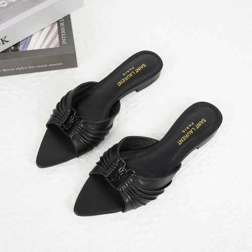 Replica Yves Saint Laurent YSL Slippers For Women #1267184, $85.00 USD, [ITEM#1267184], Replica Yves Saint Laurent YSL Slippers outlet from China