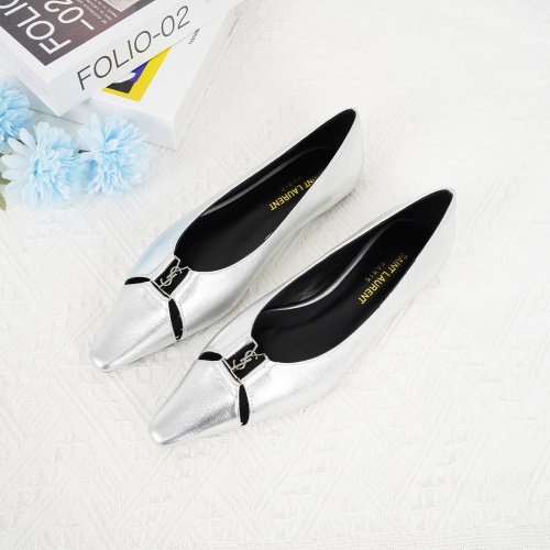 Replica Yves Saint Laurent YSL Flat Shoes For Women #1267193, $96.00 USD, [ITEM#1267193], Replica Yves Saint Laurent YSL Flat Shoes outlet from China