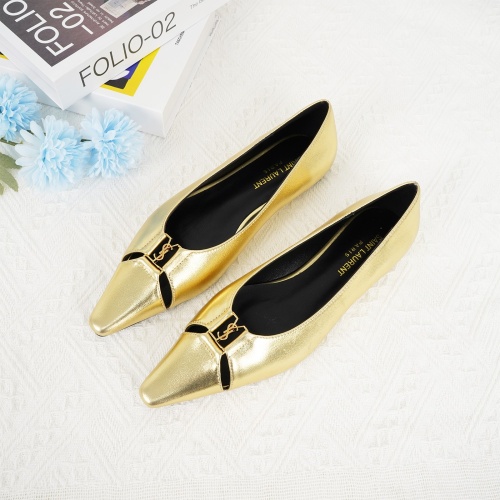 Replica Yves Saint Laurent YSL Flat Shoes For Women #1267194, $96.00 USD, [ITEM#1267194], Replica Yves Saint Laurent YSL Flat Shoes outlet from China