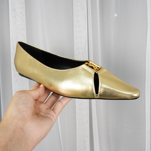 Replica Yves Saint Laurent YSL Flat Shoes For Women #1267194 $96.00 USD for Wholesale