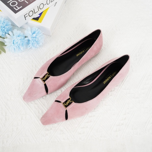 Replica Yves Saint Laurent YSL Flat Shoes For Women #1267195, $96.00 USD, [ITEM#1267195], Replica Yves Saint Laurent YSL Flat Shoes outlet from China