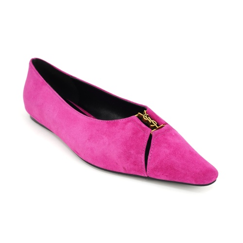 Replica Yves Saint Laurent YSL Flat Shoes For Women #1267196 $96.00 USD for Wholesale