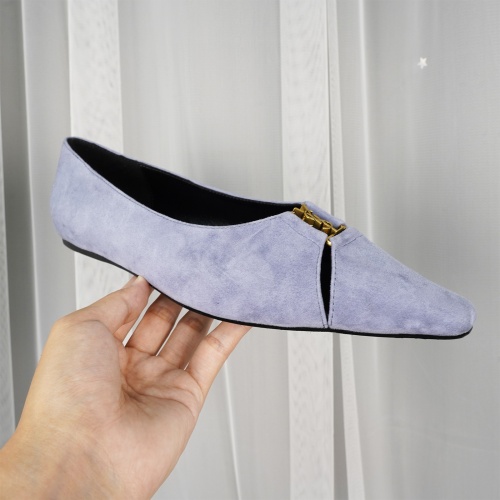 Replica Yves Saint Laurent YSL Flat Shoes For Women #1267197 $96.00 USD for Wholesale