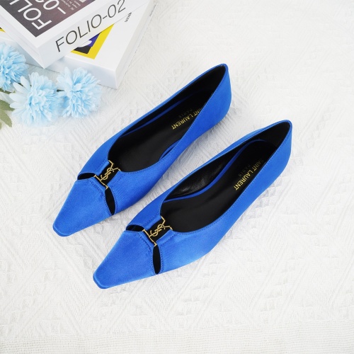 Replica Yves Saint Laurent YSL Flat Shoes For Women #1267198, $96.00 USD, [ITEM#1267198], Replica Yves Saint Laurent YSL Flat Shoes outlet from China