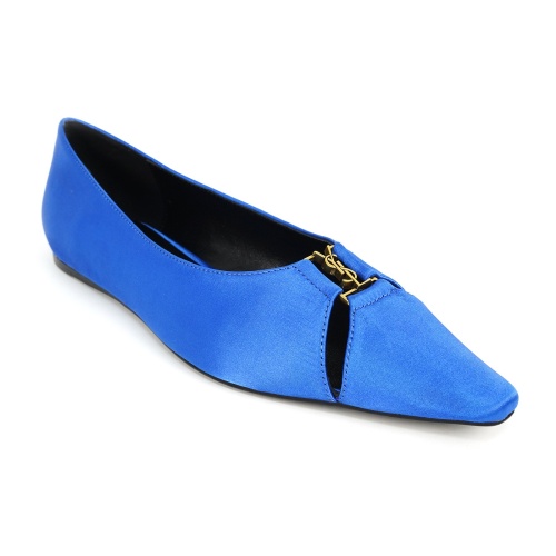 Replica Yves Saint Laurent YSL Flat Shoes For Women #1267198 $96.00 USD for Wholesale