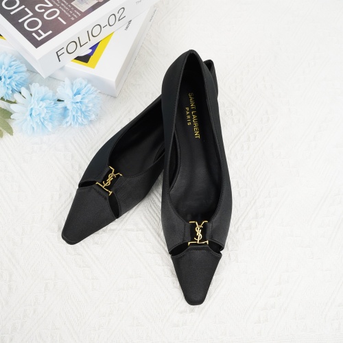 Replica Yves Saint Laurent YSL Flat Shoes For Women #1267200 $96.00 USD for Wholesale