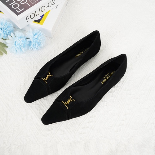 Replica Yves Saint Laurent YSL Flat Shoes For Women #1267201, $96.00 USD, [ITEM#1267201], Replica Yves Saint Laurent YSL Flat Shoes outlet from China