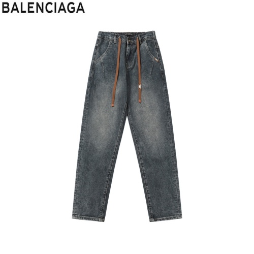 Replica Balenciaga Jeans For Men #1267433 $52.00 USD for Wholesale